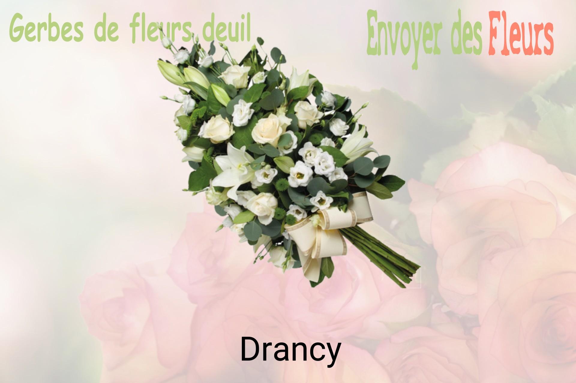 Gerbe de fleurs de deuil livrée à Drancy